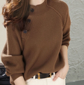 Isabel Blouse - Korean Style Ribbed Knit Sweater